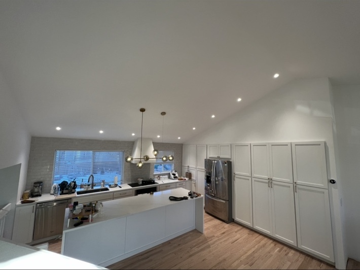 Kitchen lighting and electrical work