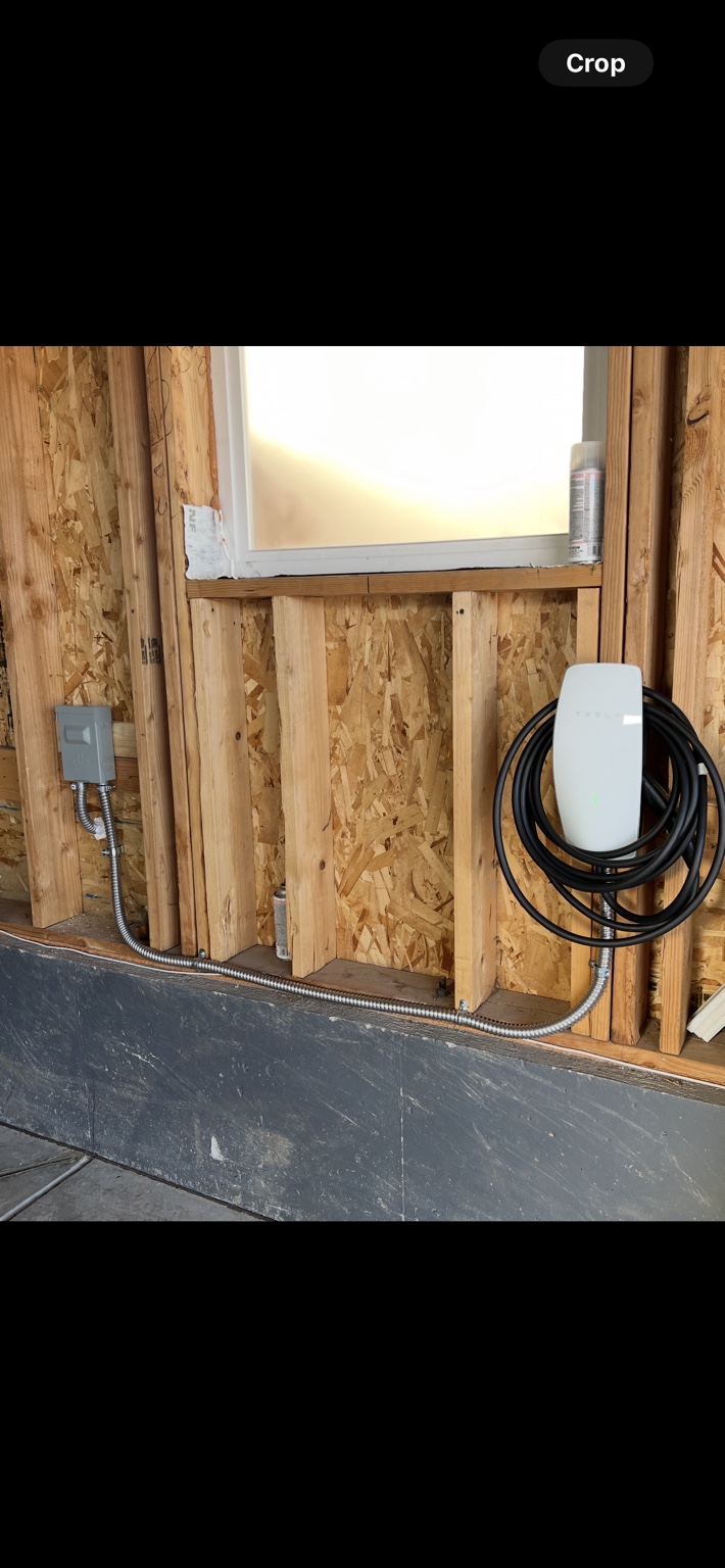 Tesla wall connector installation by DZ Power Co